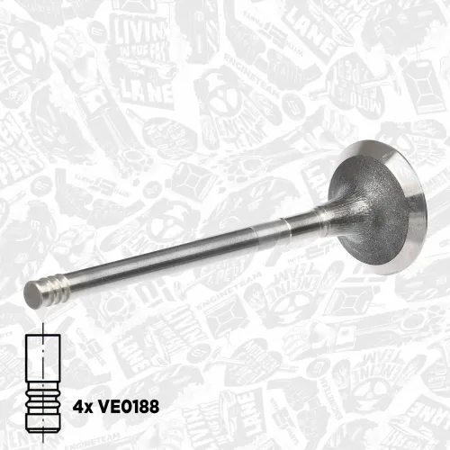 Ventilsatz, Einlass-/Auslassventil Einlassseite Auslassseite ET ENGINETEAM VS0032 Bild Ventilsatz, Einlass-/Auslassventil Einlassseite Auslassseite ET ENGINETEAM VS0032