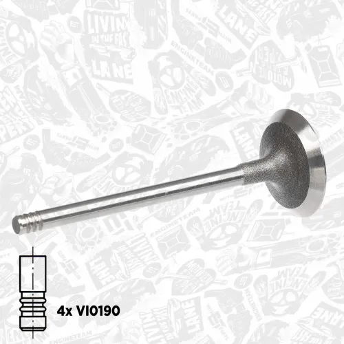 Ventilsatz, Einlass-/Auslassventil Einlassseite Auslassseite ET ENGINETEAM VS0032 Bild Ventilsatz, Einlass-/Auslassventil Einlassseite Auslassseite ET ENGINETEAM VS0032