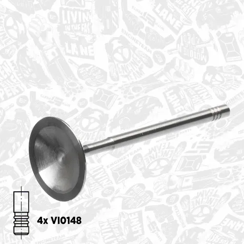 Ventilsatz, Einlass-/Auslassventil Einlassseite Auslassseite ET ENGINETEAM VS0034 Bild Ventilsatz, Einlass-/Auslassventil Einlassseite Auslassseite ET ENGINETEAM VS0034