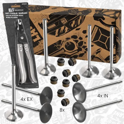 Ventilsatz, Einlass-/Auslassventil Einlassseite Auslassseite ET ENGINETEAM VS0034VR1 Bild Ventilsatz, Einlass-/Auslassventil Einlassseite Auslassseite ET ENGINETEAM VS0034VR1