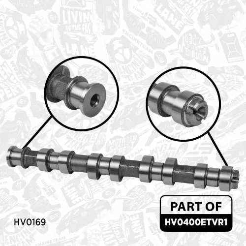 Nockenwellensatz Einlassseite Einlassseite Auslassseite Auslassseite ET ENGINETEAM HV0400ETVR1 Bild Nockenwellensatz Einlassseite Einlassseite Auslassseite Auslassseite ET ENGINETEAM HV0400ETVR1