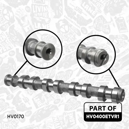 Nockenwellensatz Einlassseite Einlassseite Auslassseite Auslassseite ET ENGINETEAM HV0400ETVR1 Bild Nockenwellensatz Einlassseite Einlassseite Auslassseite Auslassseite ET ENGINETEAM HV0400ETVR1