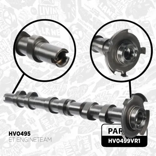 Nockenwellensatz links rechts Einlassseite Auslassseite ET ENGINETEAM HV0499VR1 Bild Nockenwellensatz links rechts Einlassseite Auslassseite ET ENGINETEAM HV0499VR1