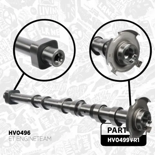 Nockenwellensatz links rechts Einlassseite Auslassseite ET ENGINETEAM HV0499VR1 Bild Nockenwellensatz links rechts Einlassseite Auslassseite ET ENGINETEAM HV0499VR1