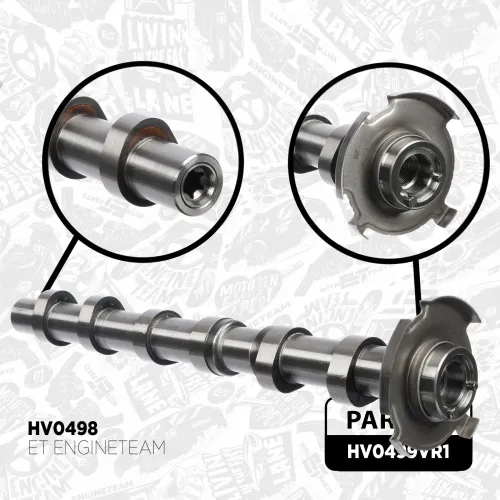 Nockenwellensatz links rechts Einlassseite Auslassseite ET ENGINETEAM HV0499VR1 Bild Nockenwellensatz links rechts Einlassseite Auslassseite ET ENGINETEAM HV0499VR1