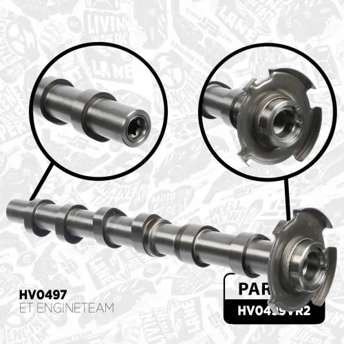 Nockenwellensatz links rechts Einlassseite Auslassseite ET ENGINETEAM HV0499VR2 Bild Nockenwellensatz links rechts Einlassseite Auslassseite ET ENGINETEAM HV0499VR2