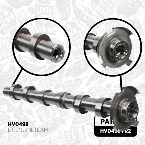 Nockenwellensatz links rechts Einlassseite Auslassseite ET ENGINETEAM HV0499VR2 Bild Nockenwellensatz links rechts Einlassseite Auslassseite ET ENGINETEAM HV0499VR2