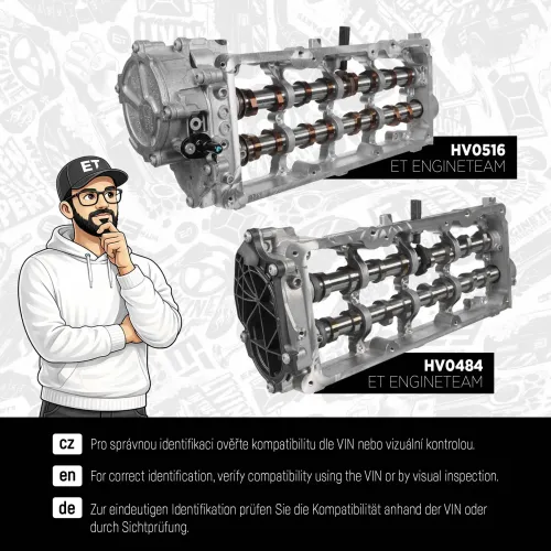 Nockenwellensatz Auslassseite Einlassseite ET ENGINETEAM HV0516 Bild Nockenwellensatz Auslassseite Einlassseite ET ENGINETEAM HV0516