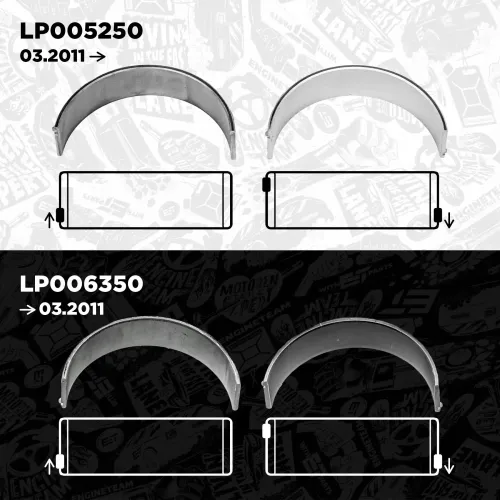 Pleuellagersatz ET ENGINETEAM LP006350 Bild Pleuellagersatz ET ENGINETEAM LP006350