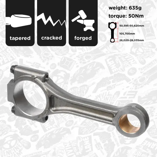 Pleuel ET ENGINETEAM OM0029 Bild Pleuel ET ENGINETEAM OM0029