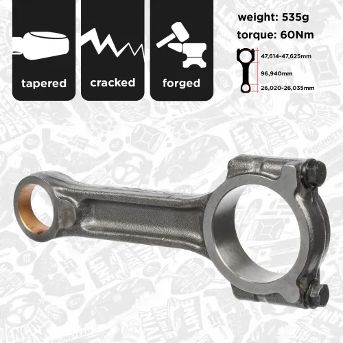 Pleuel ET ENGINETEAM OM0045 Bild Pleuel ET ENGINETEAM OM0045