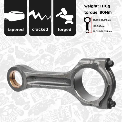 Pleuel ET ENGINETEAM OM0056 Bild Pleuel ET ENGINETEAM OM0056