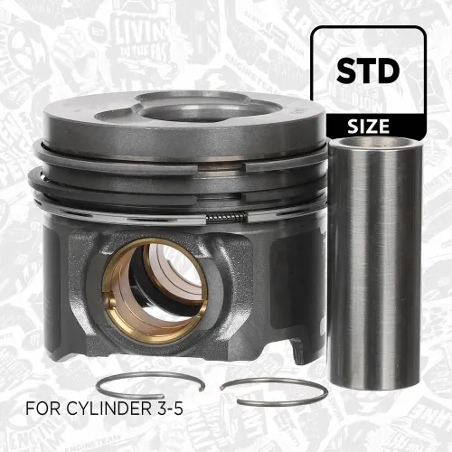 Kolben für Zylinder 3 für Zylinder 4 für Zylinder 5 ET ENGINETEAM PM001500 Bild Kolben für Zylinder 3 für Zylinder 4 für Zylinder 5 ET ENGINETEAM PM001500