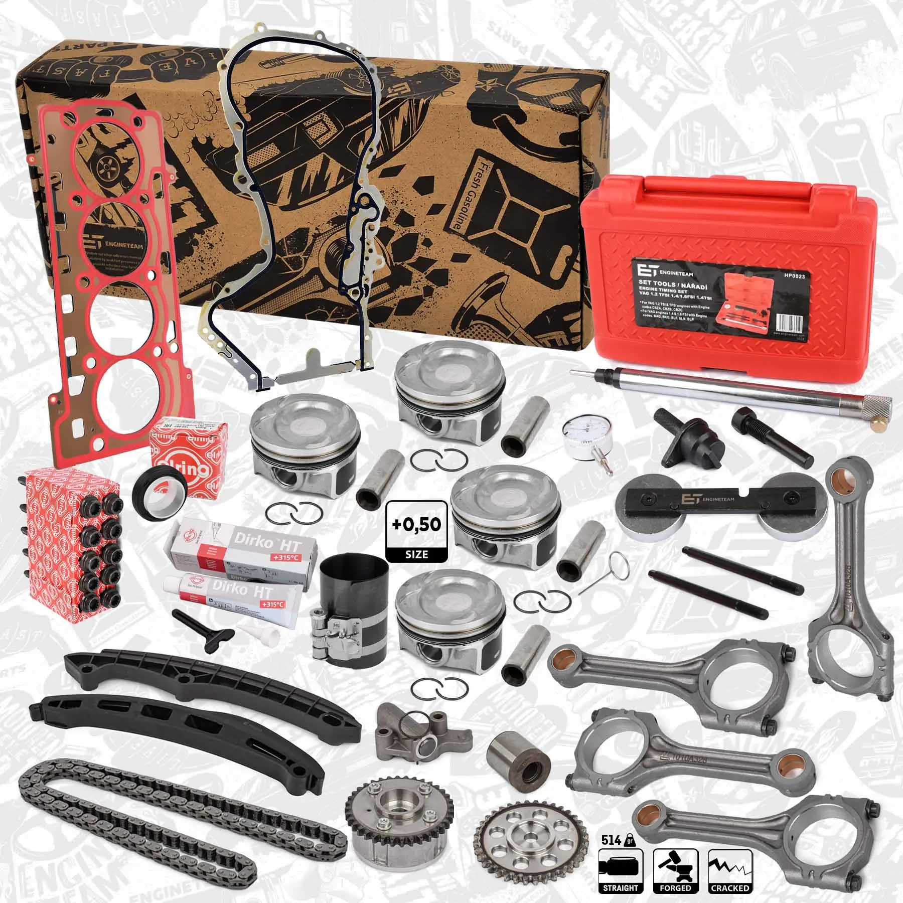 Kolbensatz ET ENGINETEAM PM009850ETVR1