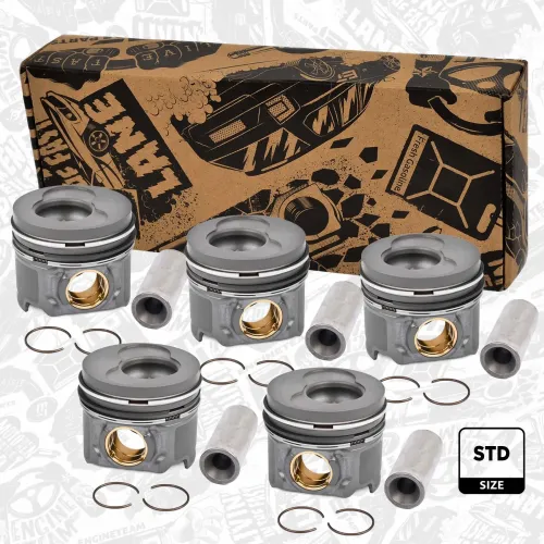 Kolben für Zylinder 1-5 ET ENGINETEAM PM013700 Bild Kolben für Zylinder 1-5 ET ENGINETEAM PM013700