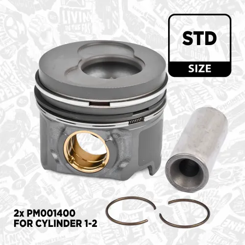 Kolben für Zylinder 1-5 ET ENGINETEAM PM013700 Bild Kolben für Zylinder 1-5 ET ENGINETEAM PM013700