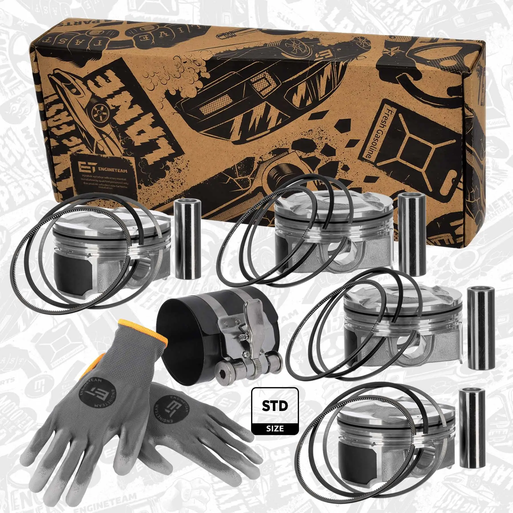 Kolbensatz ET ENGINETEAM PM015700VR1