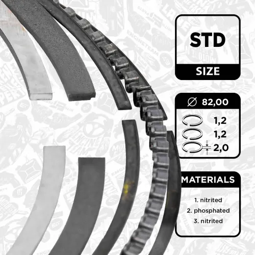 Kolbenringsatz ET ENGINETEAM R1000100 Bild Kolbenringsatz ET ENGINETEAM R1000100