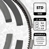 Kolbenringsatz ET ENGINETEAM R1004500