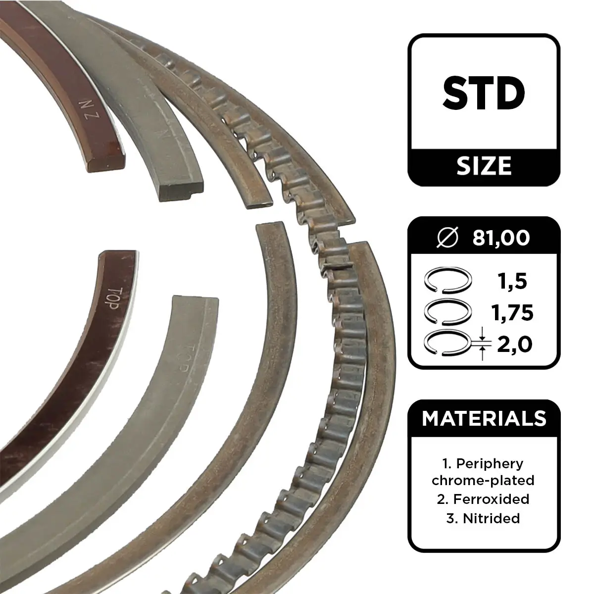 Kolbenringsatz ET ENGINETEAM R1005100