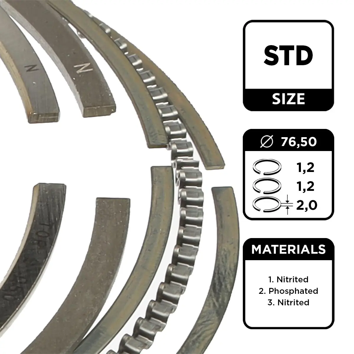 Kolbenringsatz ET ENGINETEAM R1005800