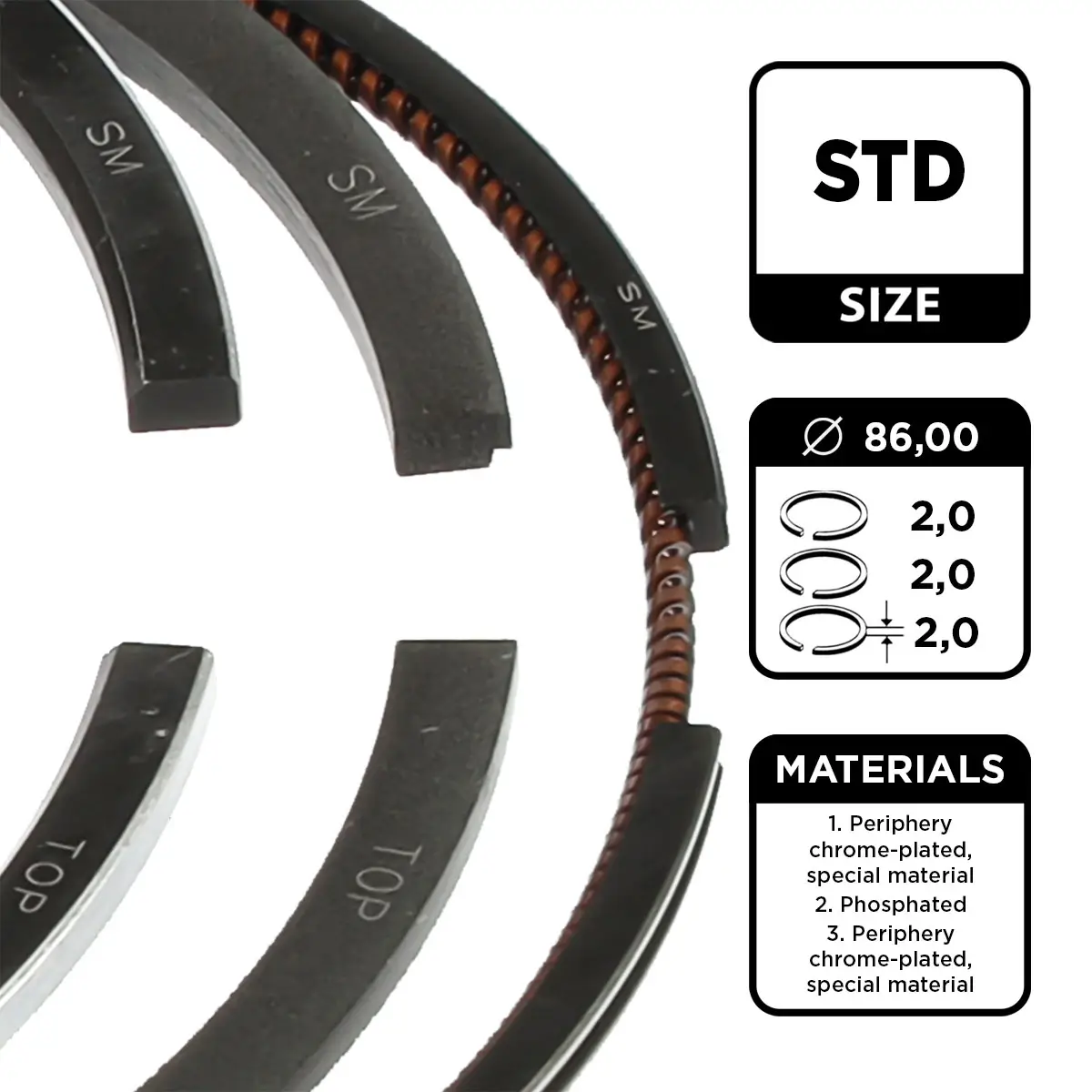 Kolbenringsatz ET ENGINETEAM R1006900