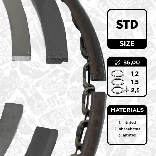 Kolbenringsatz ET ENGINETEAM R1007400 Bild Kolbenringsatz ET ENGINETEAM R1007400