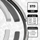 Kolbenringsatz ET ENGINETEAM R1008200