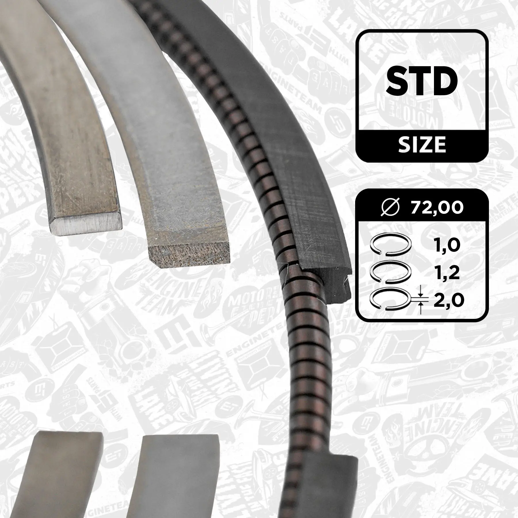 Kolbenringsatz ET ENGINETEAM R1009400