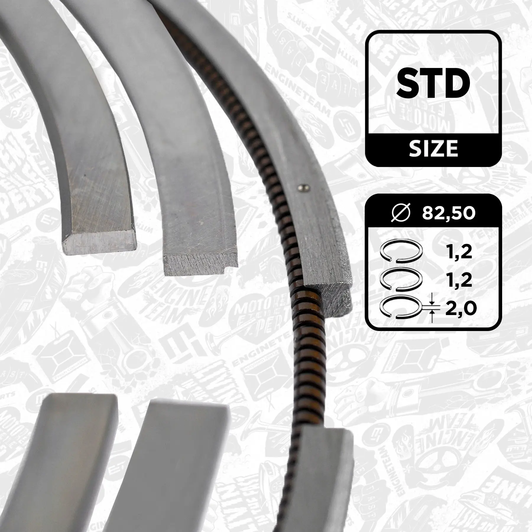 Kolbenringsatz ET ENGINETEAM R1010400