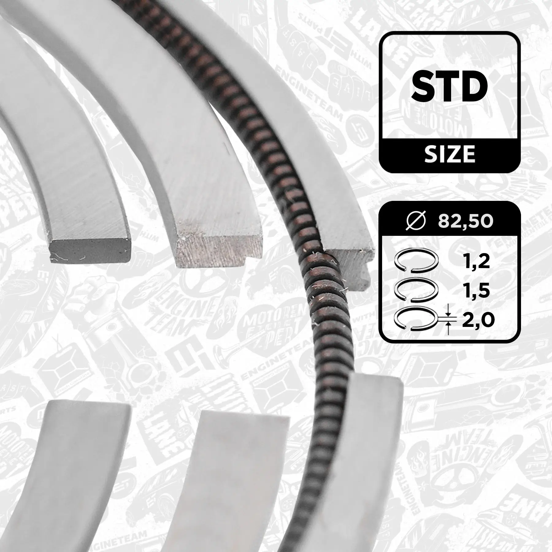 Kolbenringsatz ET ENGINETEAM R1012200
