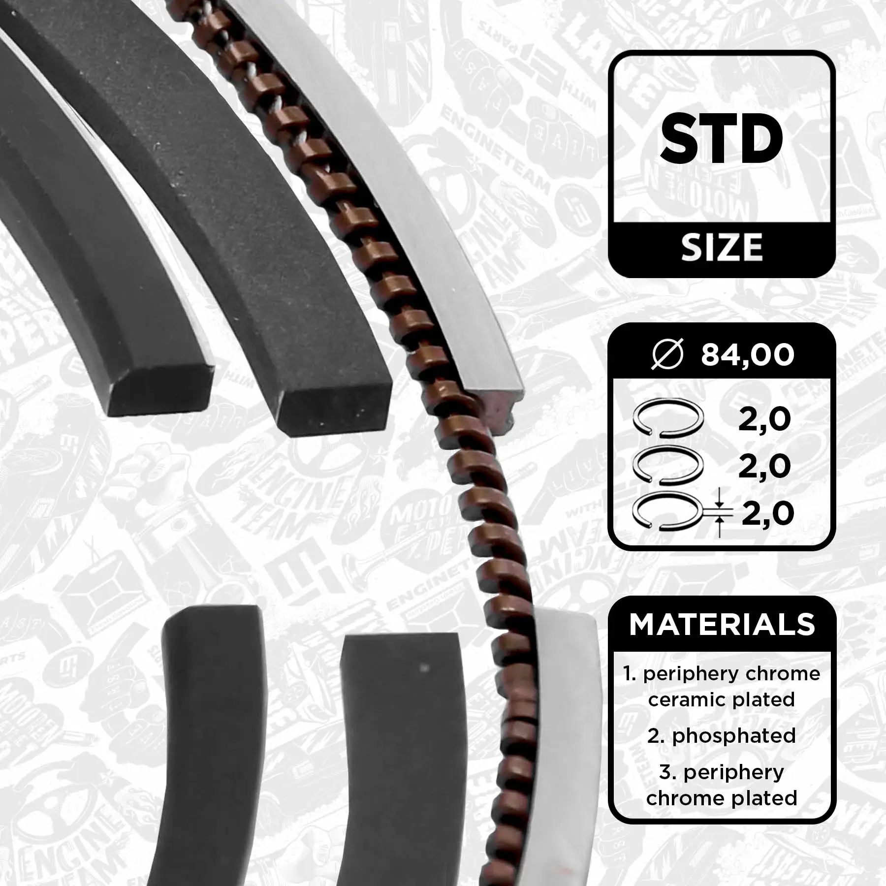 Kolbenringsatz ET ENGINETEAM R1013500