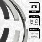 Kolbenringsatz ET ENGINETEAM R1013600