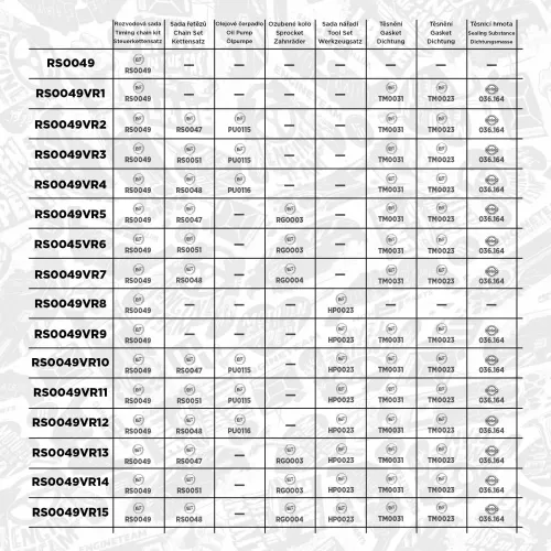 Steuerkettensatz ET ENGINETEAM RS0049VR7 Bild Steuerkettensatz ET ENGINETEAM RS0049VR7