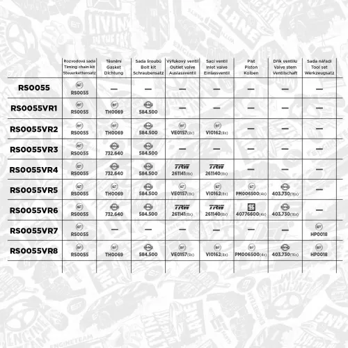Steuerkettensatz ET ENGINETEAM RS0055 Bild Steuerkettensatz ET ENGINETEAM RS0055