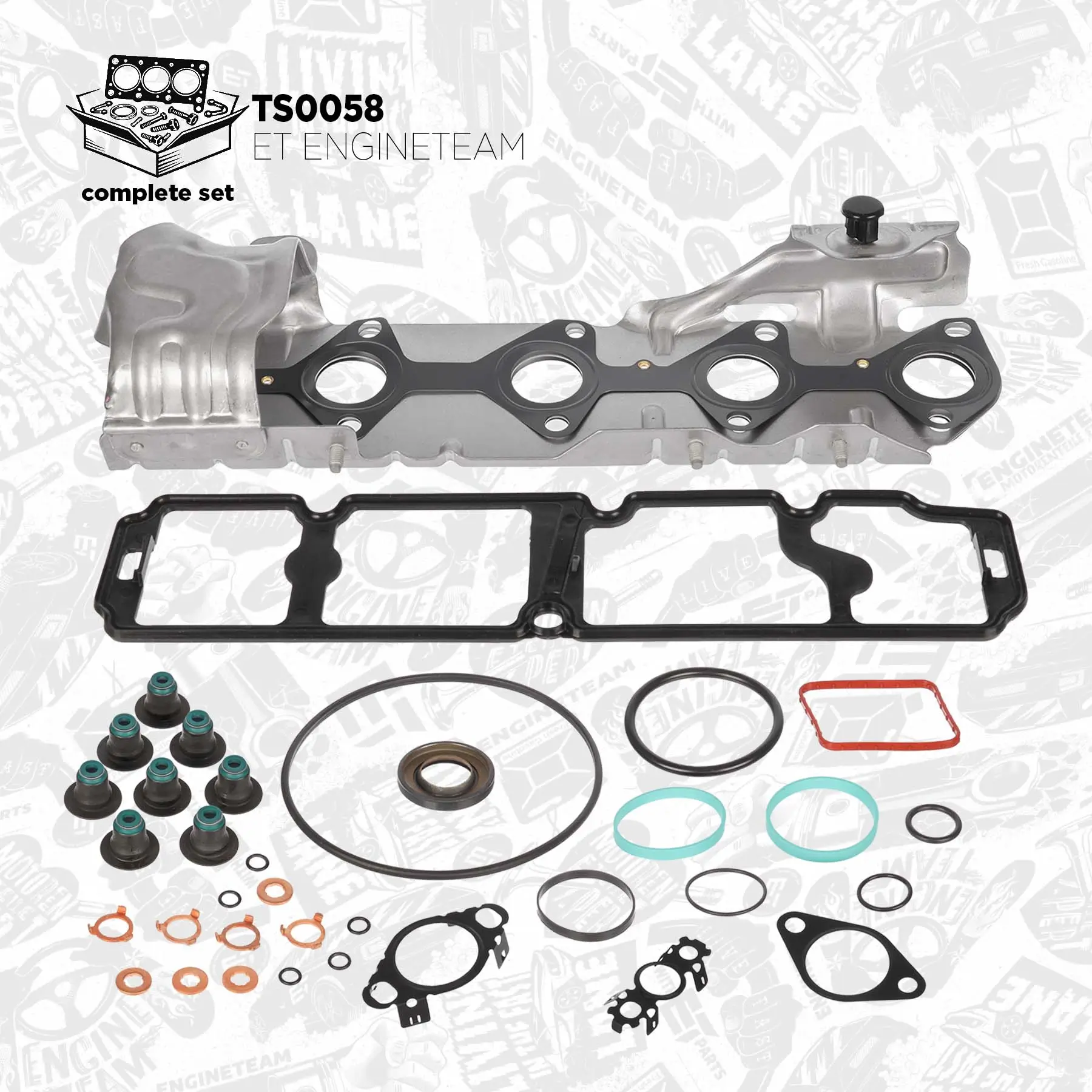 Dichtungssatz, Zylinderkopf ET ENGINETEAM TS0058