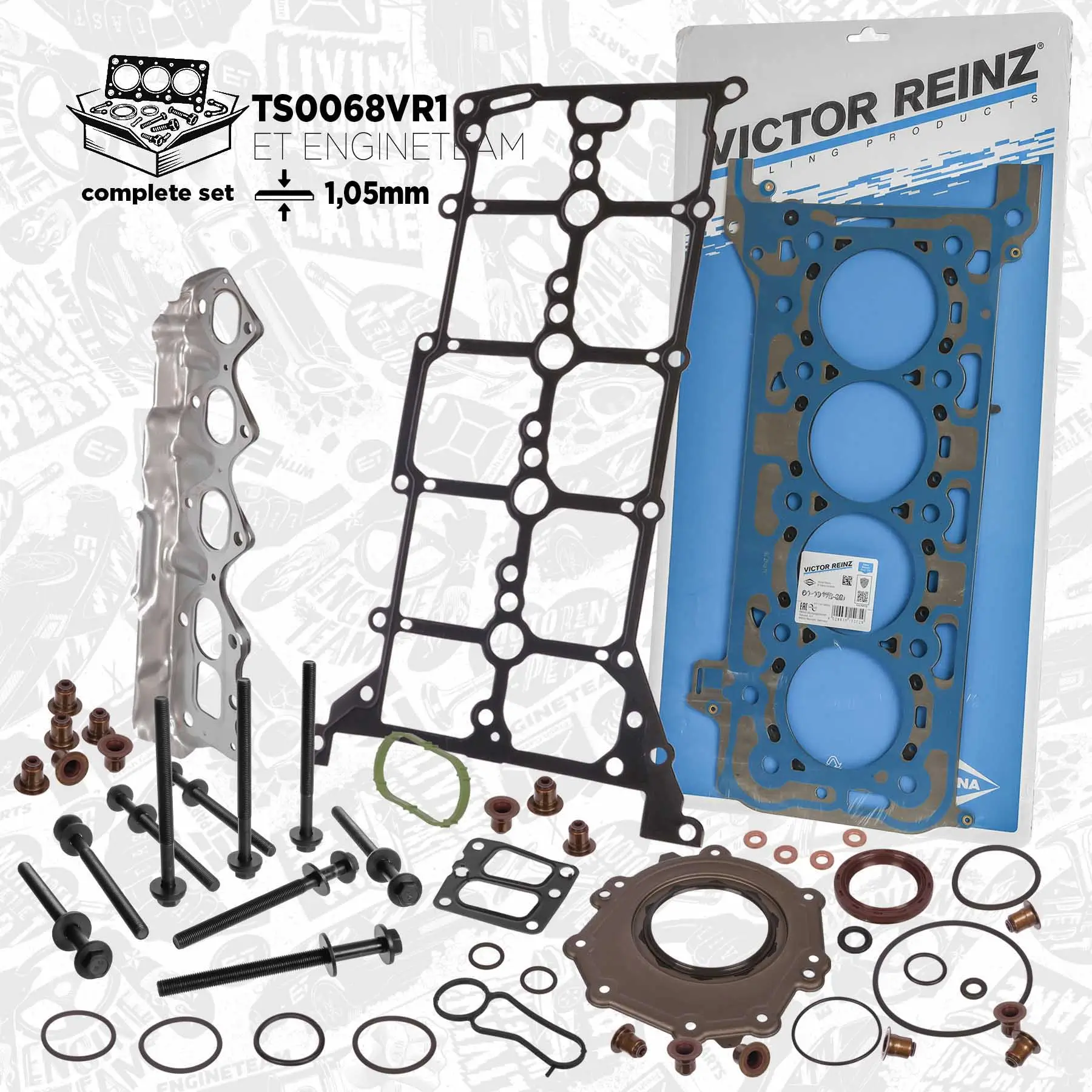 Dichtungssatz, Zylinderkopf ET ENGINETEAM TS0068VR1