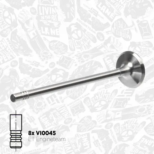 Ventilsatz, Einlass-/Auslassventil ET ENGINETEAM VS0006 Bild Ventilsatz, Einlass-/Auslassventil ET ENGINETEAM VS0006
