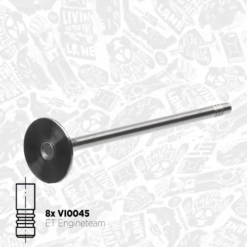 Ventilsatz, Einlass-/Auslassventil ET ENGINETEAM VS0006 Bild Ventilsatz, Einlass-/Auslassventil ET ENGINETEAM VS0006