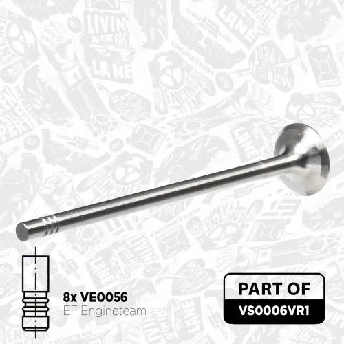 Ventilsatz, Einlass-/Auslassventil ET ENGINETEAM VS0006VR1 Bild Ventilsatz, Einlass-/Auslassventil ET ENGINETEAM VS0006VR1