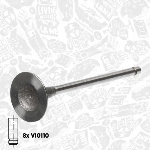Ventilsatz, Einlass-/Auslassventil ET ENGINETEAM VS0011 Bild Ventilsatz, Einlass-/Auslassventil ET ENGINETEAM VS0011
