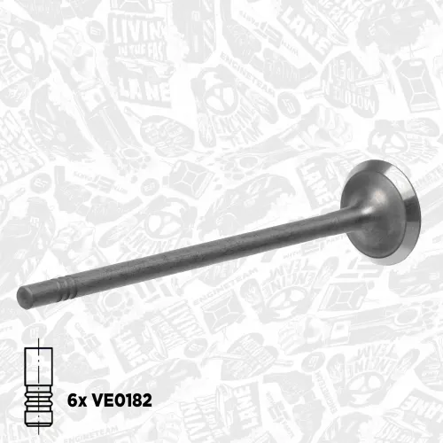 Ventilsatz, Einlass-/Auslassventil ET ENGINETEAM VS0024 Bild Ventilsatz, Einlass-/Auslassventil ET ENGINETEAM VS0024
