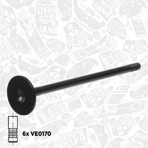 Ventilsatz, Einlass-/Auslassventil ET ENGINETEAM VS0025 Bild Ventilsatz, Einlass-/Auslassventil ET ENGINETEAM VS0025
