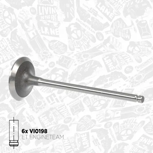 Ventilsatz, Einlass-/Auslassventil ET ENGINETEAM VS0043 Bild Ventilsatz, Einlass-/Auslassventil ET ENGINETEAM VS0043