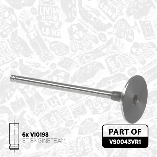 Ventilsatz, Einlass-/Auslassventil ET ENGINETEAM VS0043VR1 Bild Ventilsatz, Einlass-/Auslassventil ET ENGINETEAM VS0043VR1