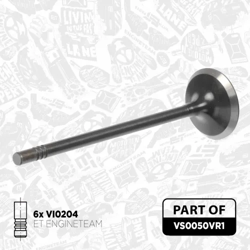 Ventilsatz, Einlass-/Auslassventil ET ENGINETEAM VS0050VR1 Bild Ventilsatz, Einlass-/Auslassventil ET ENGINETEAM VS0050VR1