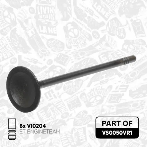 Ventilsatz, Einlass-/Auslassventil ET ENGINETEAM VS0050VR1 Bild Ventilsatz, Einlass-/Auslassventil ET ENGINETEAM VS0050VR1