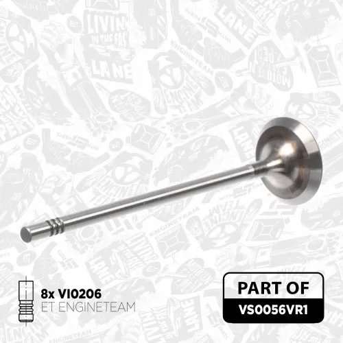 Ventilsatz, Einlass-/Auslassventil ET ENGINETEAM VS0056VR1 Bild Ventilsatz, Einlass-/Auslassventil ET ENGINETEAM VS0056VR1
