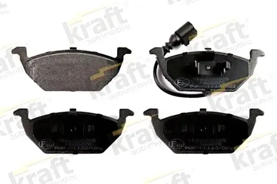 Bremsbelagsatz, Scheibenbremse Vorderachse KRAFT AUTOMOTIVE 6000385 Bild Bremsbelagsatz, Scheibenbremse Vorderachse KRAFT AUTOMOTIVE 6000385