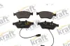Bremsbelagsatz, Scheibenbremse Vorderachse KRAFT AUTOMOTIVE 6000440